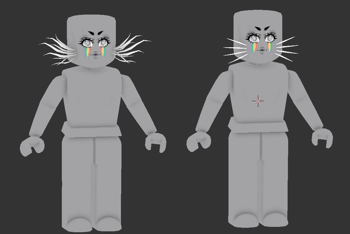 Erythia On Twitter My Sister Wants To Dress Up As A Kitty On Roblox For Halloween But When We Looked For Some Whiskers There Were Literally None So I Made A Pair - face accessories codes for roblox