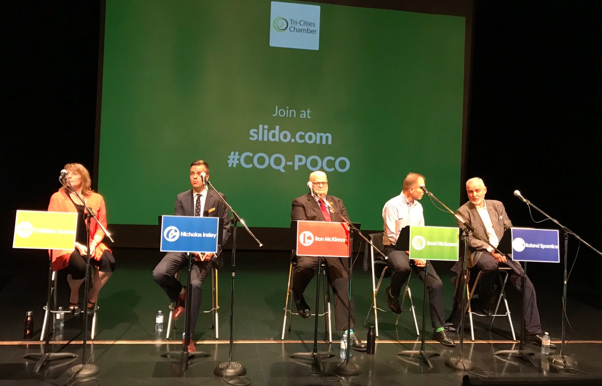 Tri-City News (@tricitynews) on Twitter photo The Evergreen Cultural Centre Theatre is packed to the rafters to hear the federal election candidates in #Coquitlam #PortCoquitlam
<a href="/EvergreenArts/">EvergreenCulturalCtr</a> <a href="/RonMcKinnonLib/">Ron McKinnon</a> <a href="/BradNickason/">Brad Nickason</a> <a href="/InsleyNicholas/">Nicholas Insley</a> @ChristinaGower4 @rolandspomicu The Evergreen Cultural Centre Theatre is packed to the rafters to hear the federal election candidates in #Coquitlam #PortCoquitlam
<a href="/EvergreenArts/">EvergreenCulturalCtr</a> <a href="/RonMcKinnonLib/">Ron McKinnon</a> <a href="/BradNickason/">Brad Nickason</a> <a href="/InsleyNicholas/">Nicholas Insley</a> @ChristinaGower4 @rolandspomicu