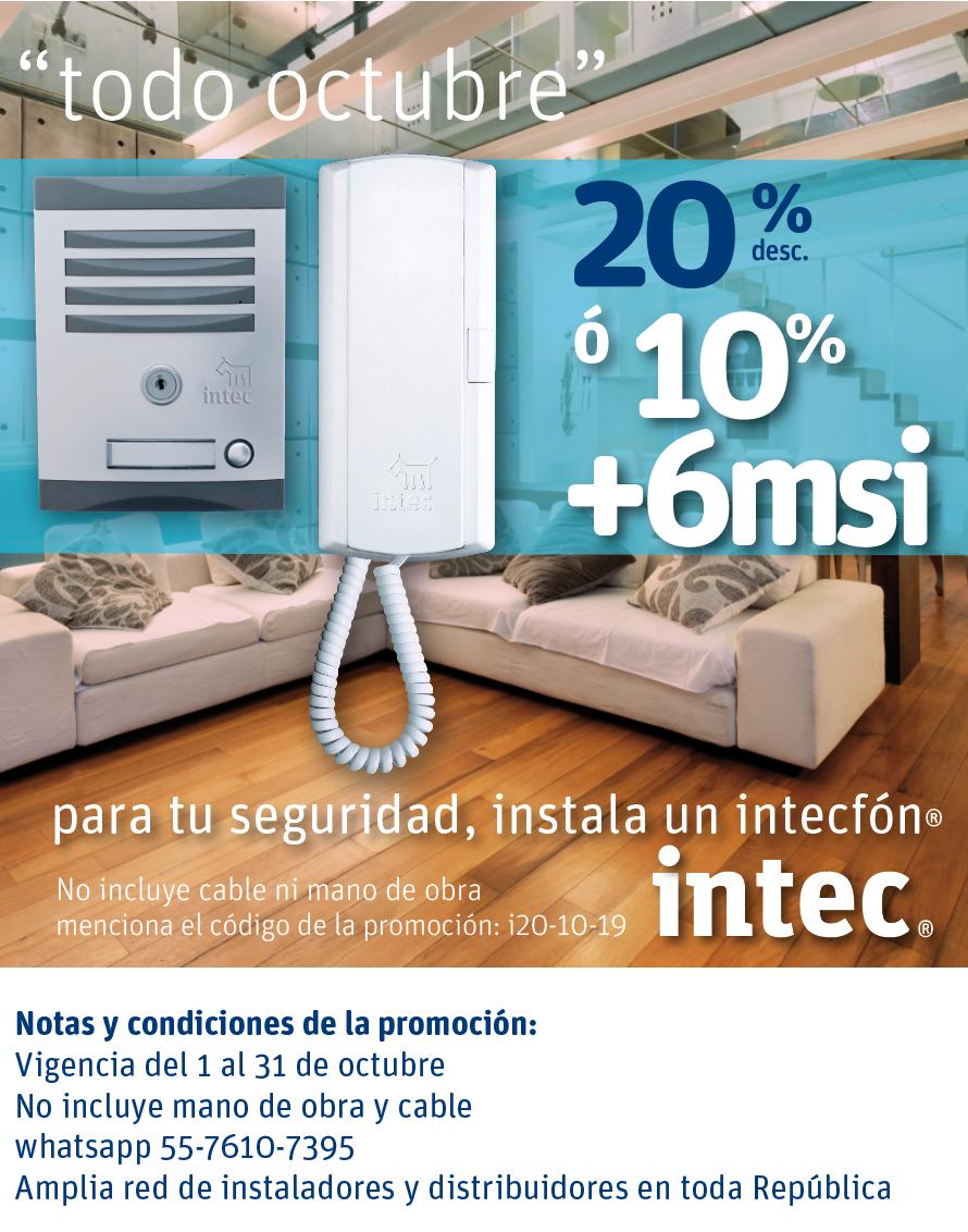 IntecDeMexico's tweet image. ¡Hasta 20% de descuento en Interfón!

Comodidad indispensable en el hogar o negocio.

Promoción válida en Octubre 2019

Más información:
intec.mx

#Interfon #Interphone #Intec #Interfonos #Timbres #SeguridadEnElHogar