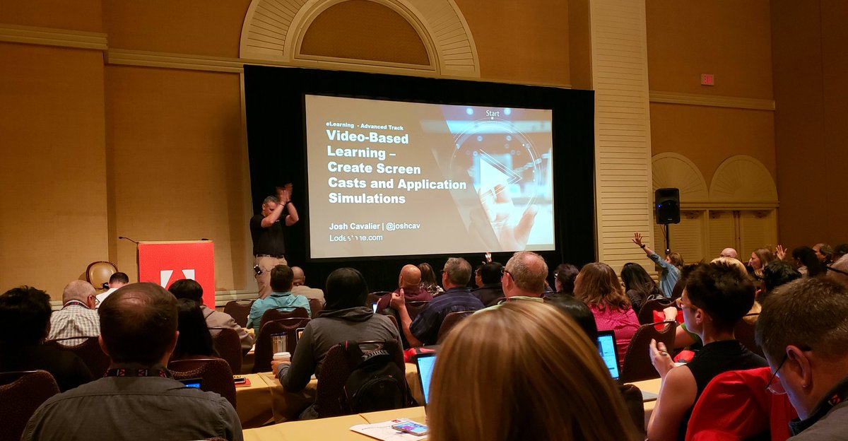 mrfordsclass's tweet photo. Learning about screen casts and application simulations with @JoshCav at the @AdobeELearning Summit 
#AdobeLS2019 https://t.co/CtjiC6KH1Q