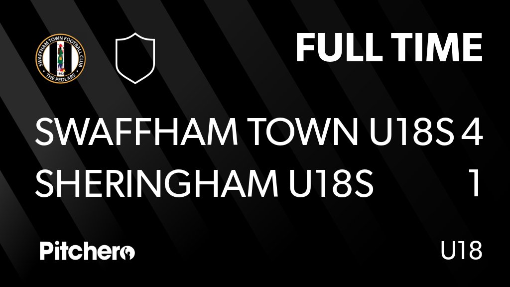 Swaffham_TownFC's tweet photo. FULL TIME: Swaffham Town U18s  4 - 1 Sheringham U18s
#SWASHE #Pitchero
https://t.co/5F50LM8tZq https://t.co/NslgVZoC4A