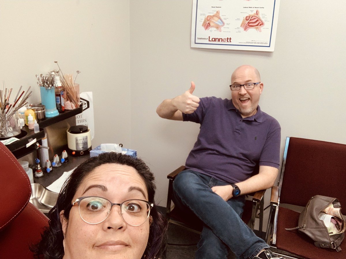 DocStrong26's tweet photo. I’m showing the 1st pic to my bigger kids at school tomorrow, since they didn’t believe me when I said the rigid stroboscope at my ENT practice was as big as my slide whistle 😂 #getscoped #ificandoityoucandoit #voiceproblems #musicteacherproblems #musicteachertwitter https://t.co/ECD21xYFaQ