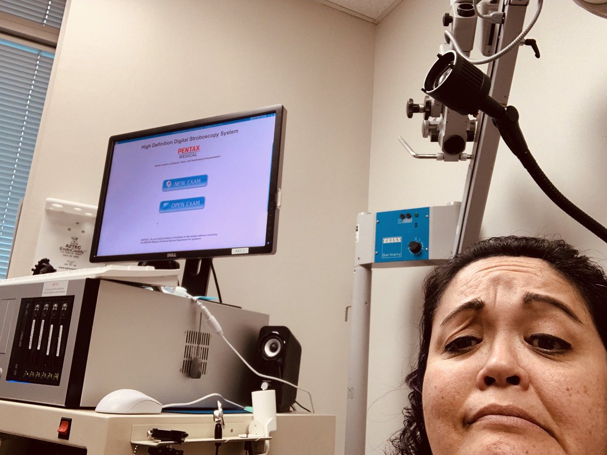 DocStrong26's tweet photo. I’m showing the 1st pic to my bigger kids at school tomorrow, since they didn’t believe me when I said the rigid stroboscope at my ENT practice was as big as my slide whistle 😂 #getscoped #ificandoityoucandoit #voiceproblems #musicteacherproblems #musicteachertwitter https://t.co/ECD21xYFaQ