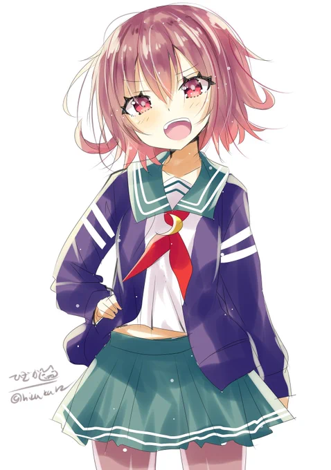 「睦月をもっともっと褒めるがよいぞ!褒めて伸びるタイプにゃしぃ!」睦月
#艦これ版深夜の真剣お絵描き60分一本勝負
#艦これ版真剣お絵描き60分一本勝負_20191003 