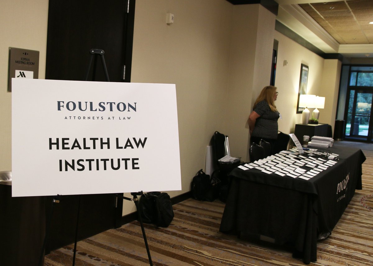 FoulstonSiefkin's tweet photo. Thanks to those who joined us for the Health Law Institute in Wichita last week! If you missed us, we'll be at @OverlandParkCC on Oct. 16. Join us to discuss the latest updates and hottest issues facing the healthcare industry. Learn more: https://t.co/rXknNFyCm7 https://t.co/9trXDGwTmS