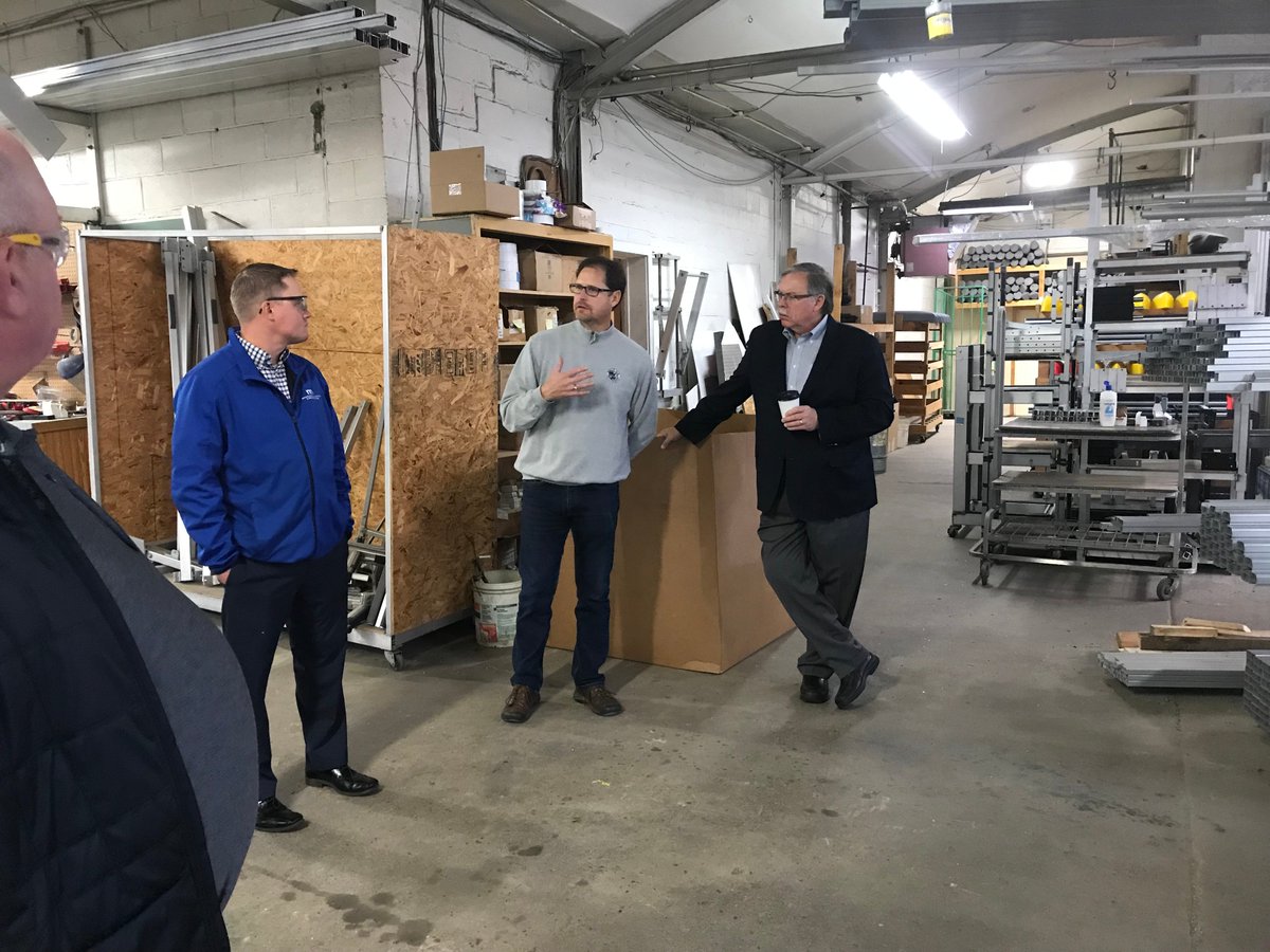 IRRRB's tweet photo. Celebrating Manufacturing Week in Minnesota: Commissioner Mark Phillips and agency staff, along with RAMS Director Steve Giorgi and members of the Mountain Iron EDA, visited regional manufacturers Virginia Plastics and Spring Creek Manufacturing today.
#MinnesotaManufacturingWeek https://t.co/LoGiDrq3xk
