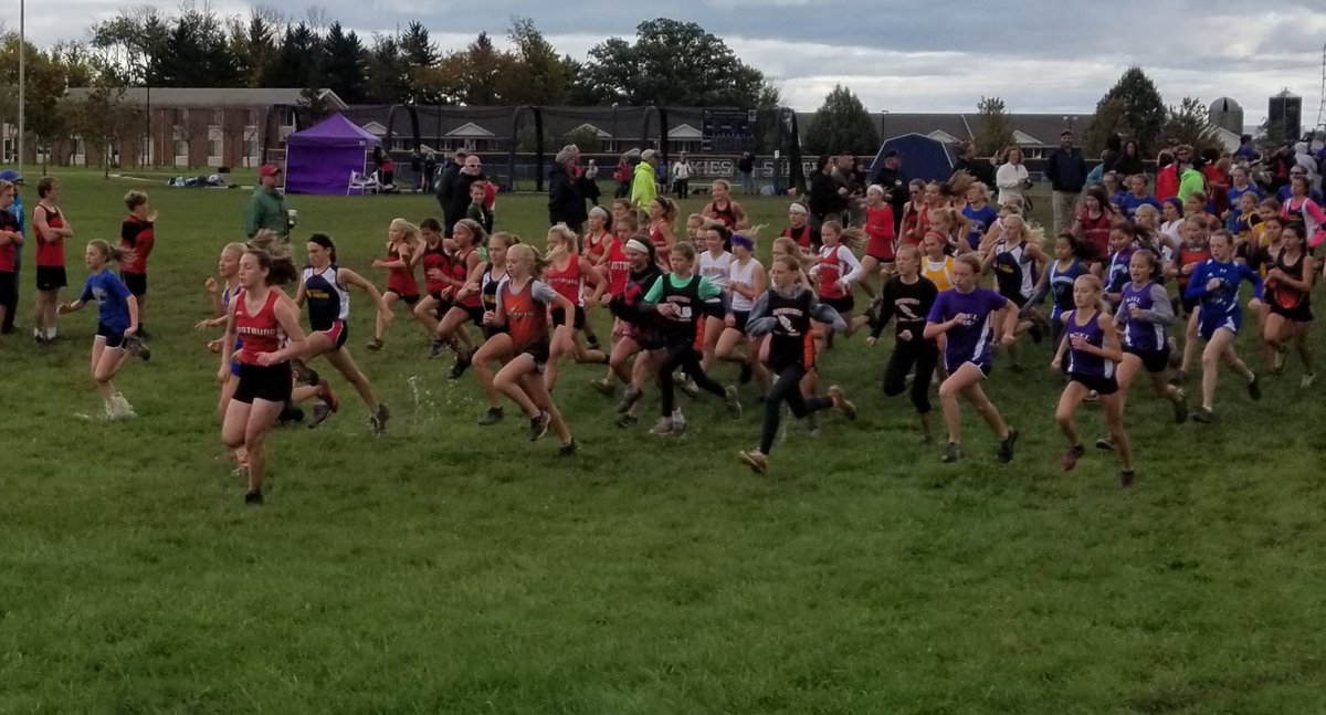 Go girls! Last race and it is a muddy one. #OzaukeeWarriors