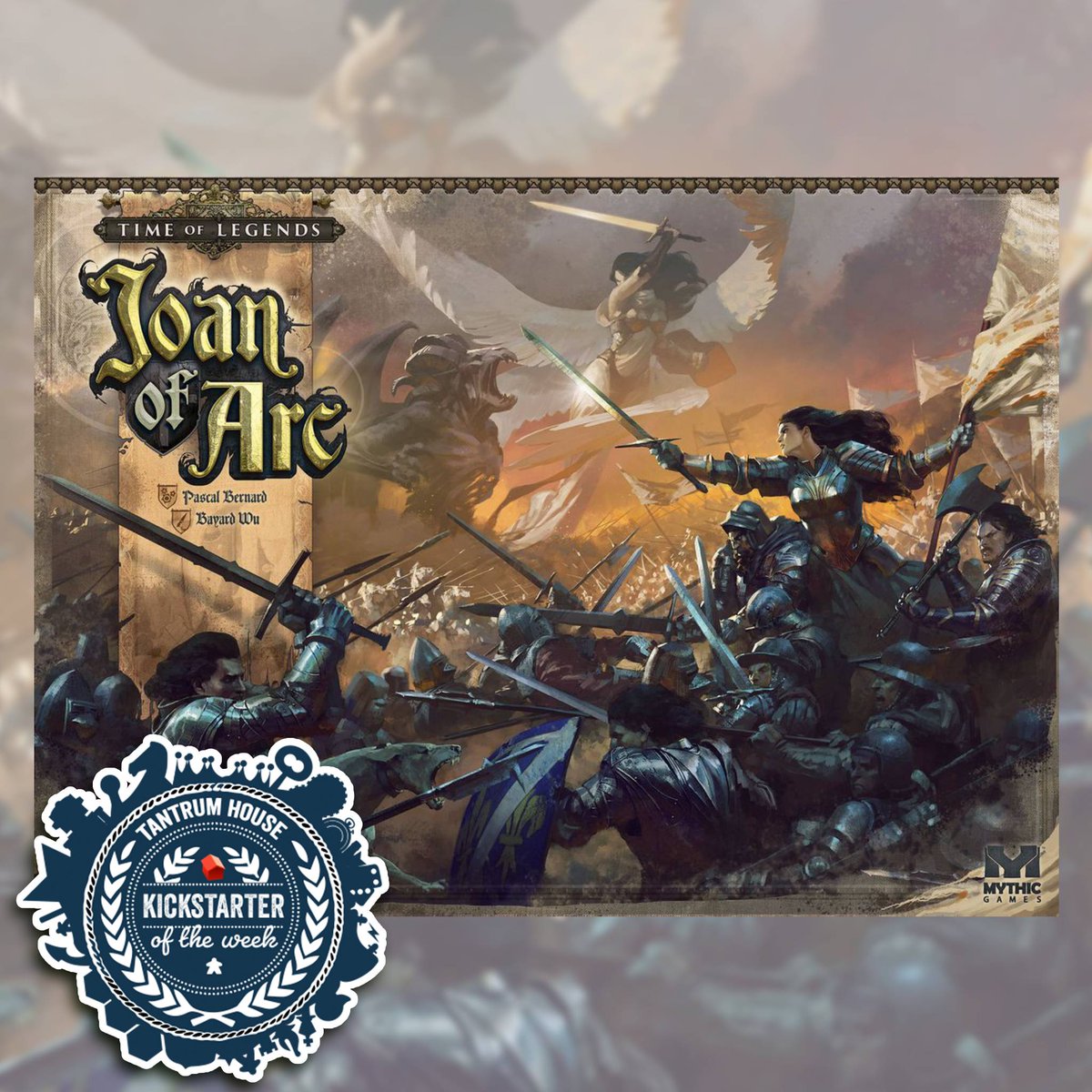 Tantrum_House's tweet photo. Our #kickstarteroftheweek is Time of Legends: Joan of Arc 1.5 by @MythicGamesMG. Check out their #kickstarter now! #bgg #boardgames #boardgame #boardgamer #boardgamesofinstagram #boardgameart #gamenight #game #tabletop #tabletopgame #tabletopgames #backer https://t.co/DbP0QnoG1Q
