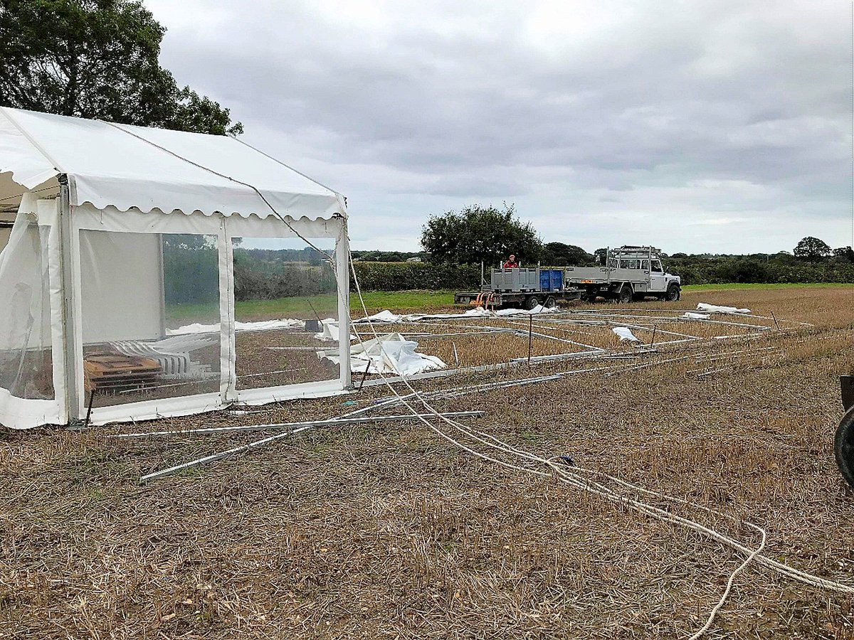 Busy day preparing the ploughing match site ready for Saturday! Also thank you to Buchannan Marquees!