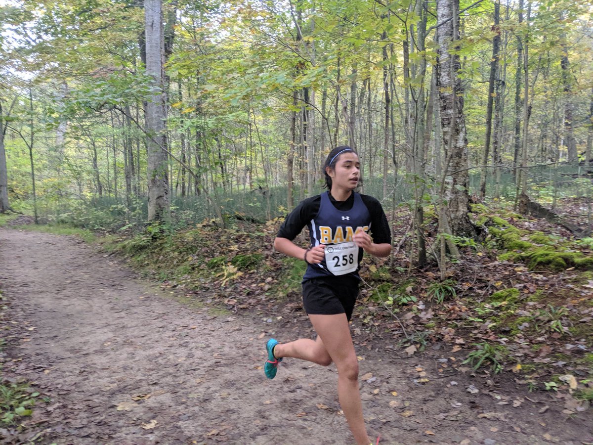 SJHS_RAMS's tweet photo. What an #AmazingRace for our Junior Girl's team at the Springwater #crosscountry meet today: Top 10 finishers Cerena Aitken-Guignard 1st &amp; Ashley Betancourt 8th along with Dallas Cooper in 14th &amp; Myra Brouwer 23rd -- the team placed 1st Junior Girls'! 🎽🥇🏆 #RamProud #Teamwork https://t.co/7ipJTvFYrW