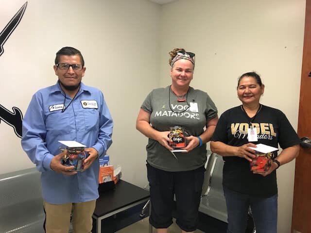 Vogel was saving the best for last! Hands down the best custodial services team in the whole district! Thank you for your dedication to all kids! #teamseguin #vogelproud