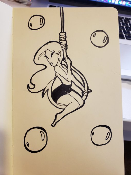 A lil late but im joining in the #inktoberday3 party 