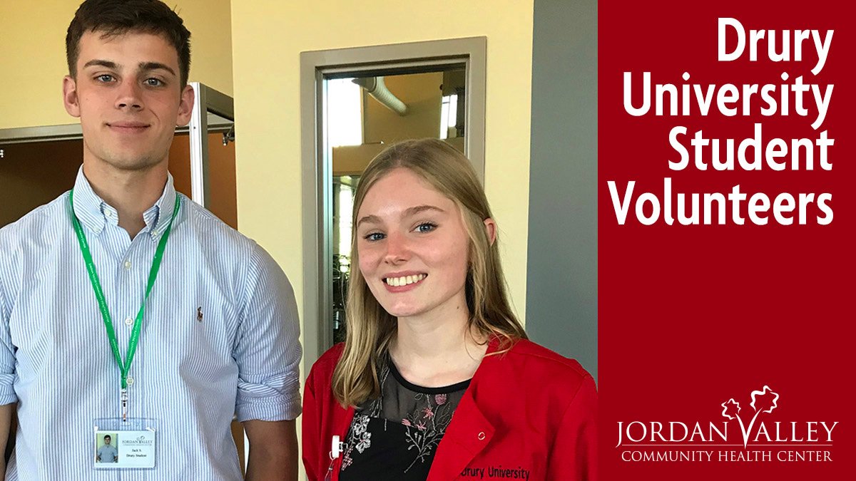 JordanValleyCHC's tweet image. We @JordanValleyCHC truly appreciate the time and dedication from our @DruryUniversity student volunteers, helping to make a difference. THANK YOU!