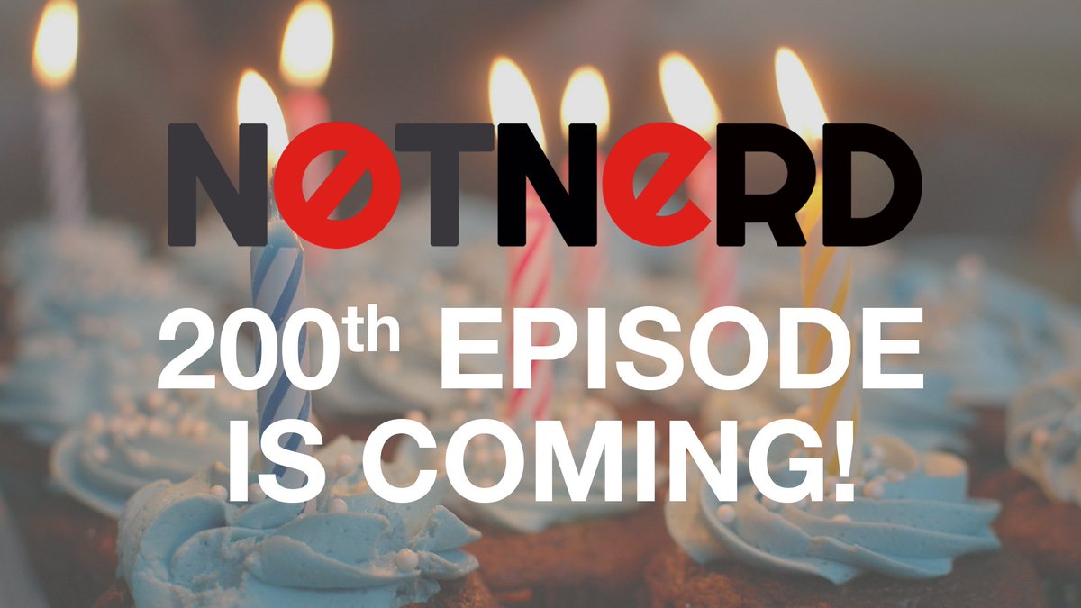 N0tnerd's tweet image. Episode 200 is coming next week. We want your best tech picks to share on the episode! Call 608.618.NERD(6373) to leave a quick review #techbetter #techpodcast