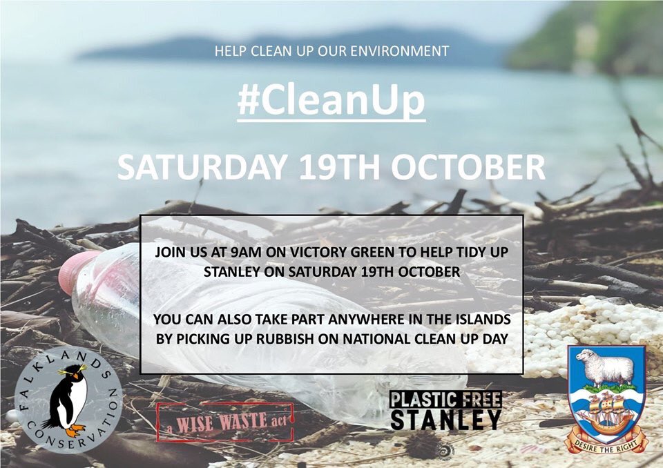 FreeStanley's tweet photo. Help #CleanUp Stanley on the 19th October! Not in Stanley? Doesn’t matter you can still do your own #miniclean no matter where you are @FI_Conservation @FalklandsGov @sascampaigns https://t.co/dmCRtpYYu3