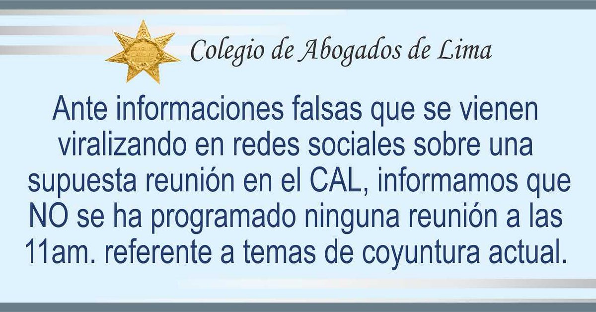 Colegio De Abogados De Lima tweet media