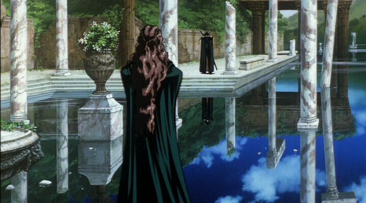 VAMPIRE HUNTER D: BLOODLUST (2000) dir. Yoshiaki Kawajirisupernatural // a half-vampire hunter is tasked with tracking down a vampire count who has kidnapped a young woman—but he's not the only hunter on the job, & the count isn't the only danger on the journey.