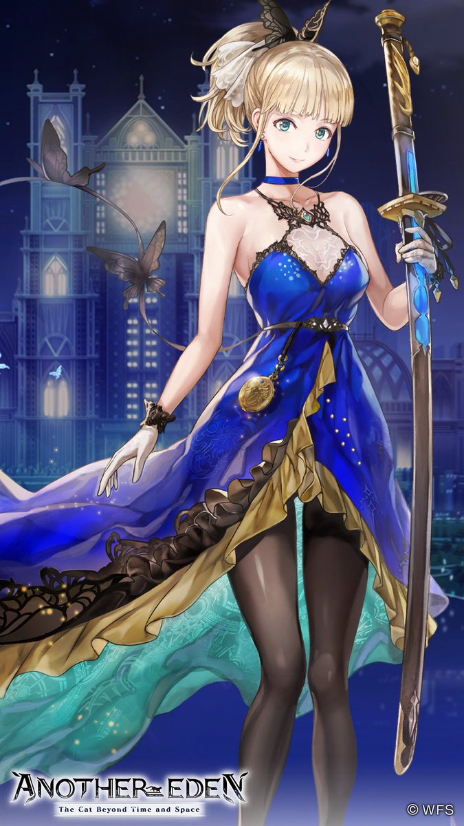 Another Eden The Cat Beyond Time And Space As Isuka Looking Ravishing In Her Mobile Wallpaper