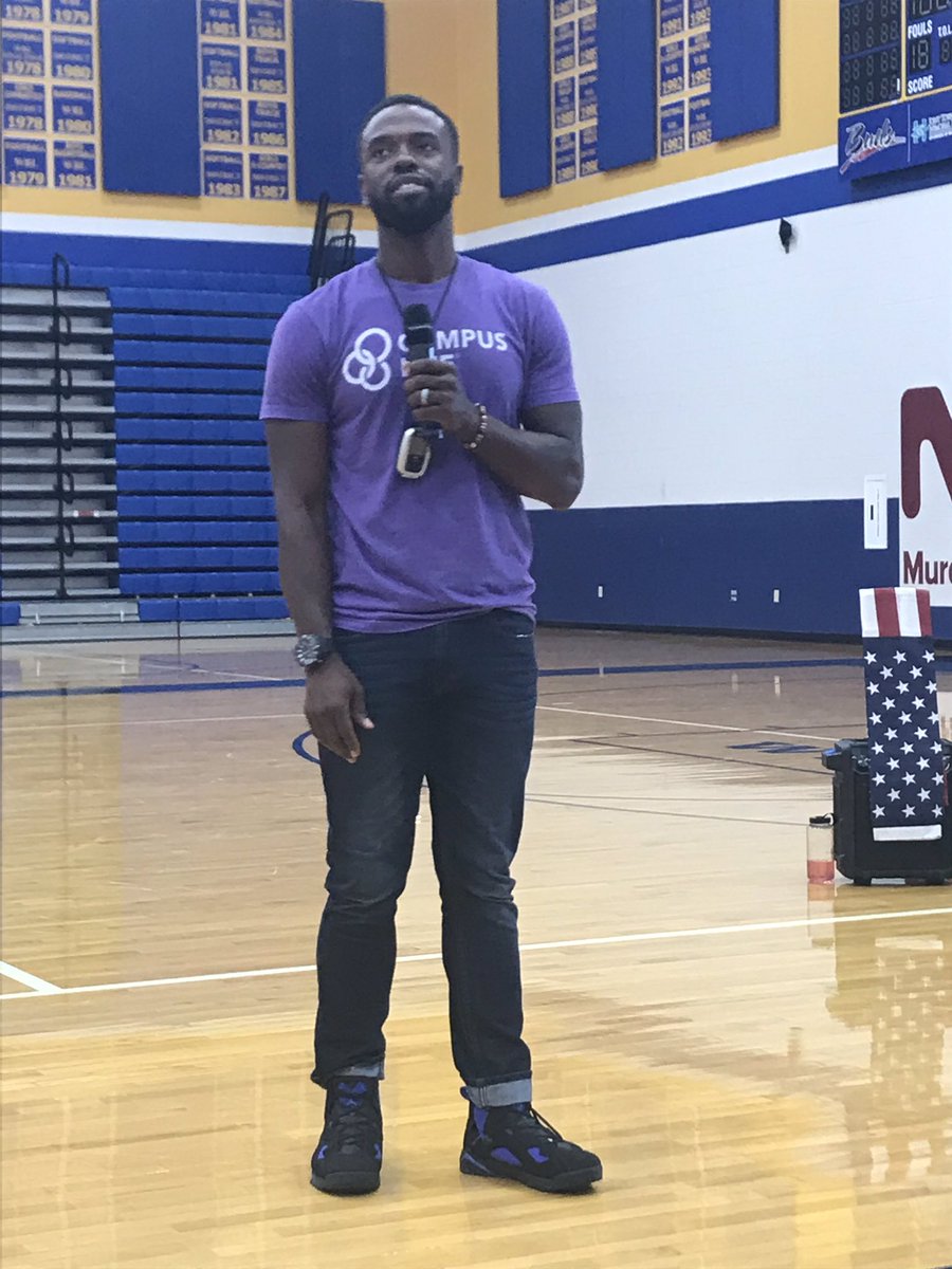 MHS_RiderGO's tweet photo. Today FCA and our gatekeepers club were fortunate enough to bring in a special guest to kick off anti-bullying month. Jarell’s story was real and inspiring #jroach #liftothersup #fightoppression #togetherwerebetter https://t.co/PALY66qkvh