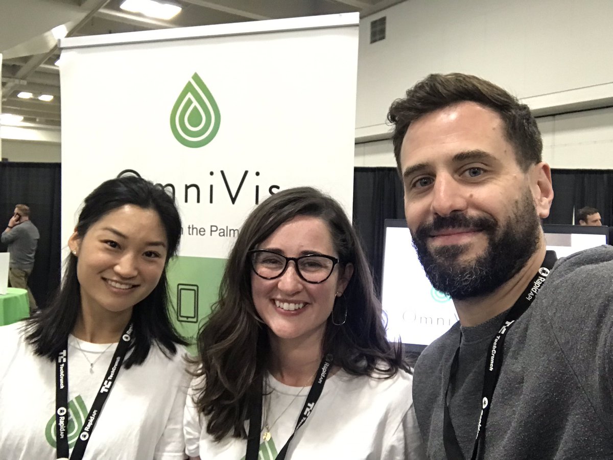 CodeAssemblyHQ's tweet image. A real pleasure to meet these two amazing people who have made an incredible product called #Omnivis which detects diseased water in minutes @OmniVisTech are currently competing in the #techcrunch battlefield. We hope they win! 🤘