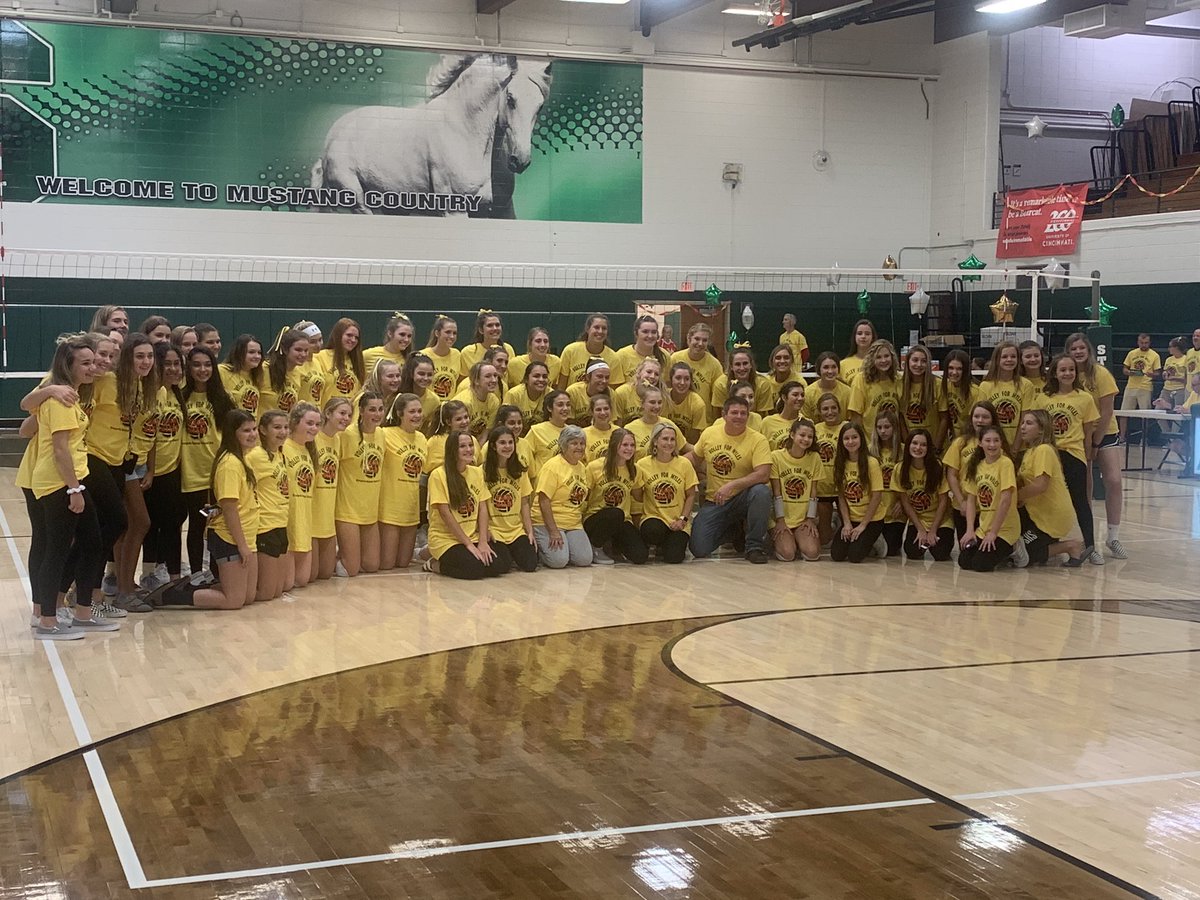 HS_Strongsville's tweet photo. Mustang VBFamily “Volley for Myles.” Strong families, Strong community- Strongsville! https://t.co/1Uq0H10cJi