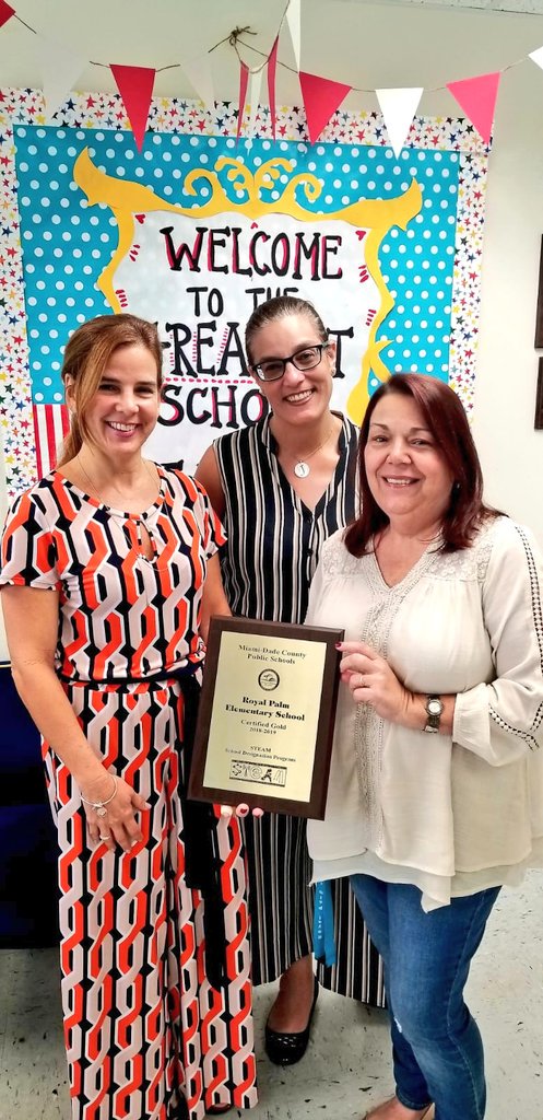 RoyalPalmElem's tweet photo. Thank you to the students, teachers and administrators @RoyalPalmElem for your commitment to STEAM Education! #ItTakesSTEAM #steamGOLD https://t.co/mFlrCS4wIb