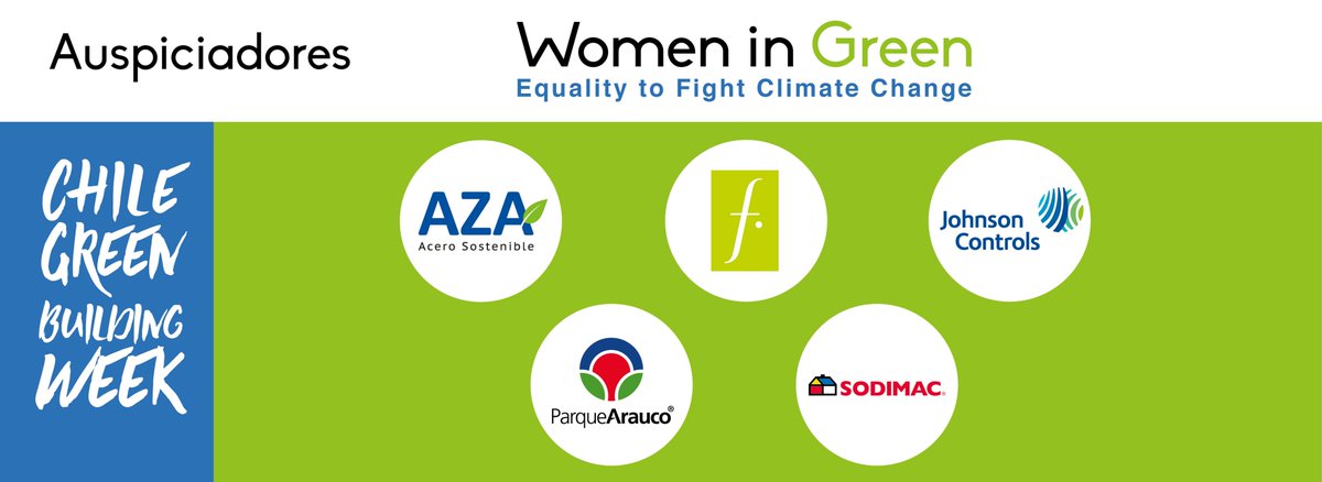 ChileGBC's tweet photo. Agradecemos el auspicio de nuestras empresas socias: @AZAacero, #Falabella, @johnsoncontrols, @ParqueArauco y @homecenter_cl al Women in Green: Equality to fight climate change, que realizaremos dentro de las actividades de la #ChileGreenBuildingWeek. Muchas gracias
#súmate #WIG https://t.co/gICpc9uC6u