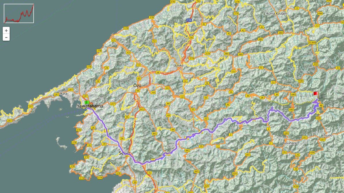 My draft for the <a href="/JapaneseOdyssey/">The Japanese Odyssey</a> 2019 ( S6 - Part 2 ) - 101 km - cycling.forkel.me/tjo2019-route-… #cycling #cyclinglife #bicyclelife #strava #stravacycling #ultraendurance #ultradistance #ultradistancecycling #longdistance #japaneseodyssey19 #tjo2019 #japan