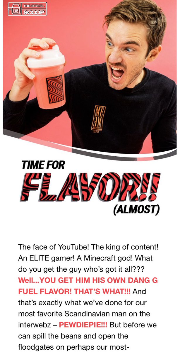 G Fuel On Twitter That New Gfuel Scoop Email Blast Tho