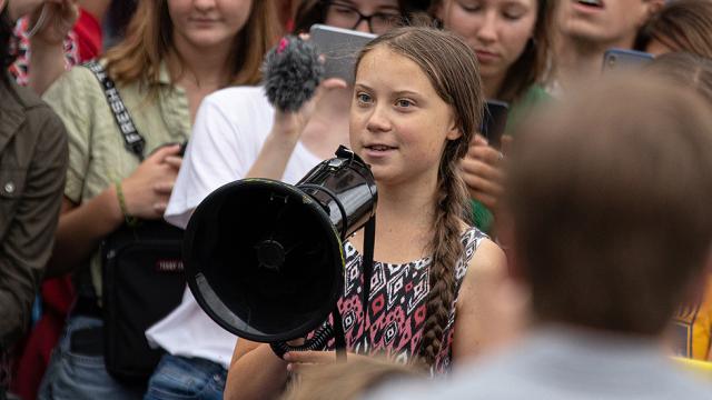 thehill's tweet photo. Odds place Greta Thunberg as frontrunner for this year's Nobel Peace Prize https://t.co/KDQfATwVi7 https://t.co/Isa6B3N8N9