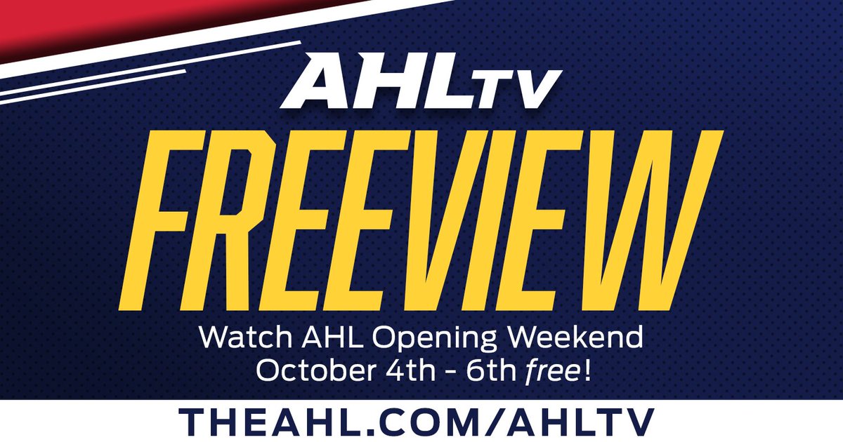 TheAHL's tweet image. We’re about to make your #AHLOpeningNight even sweeter. 

Retweet this tweet for a chance to win an AHL Prize Pack! We’ll DM the winners on Friday.
