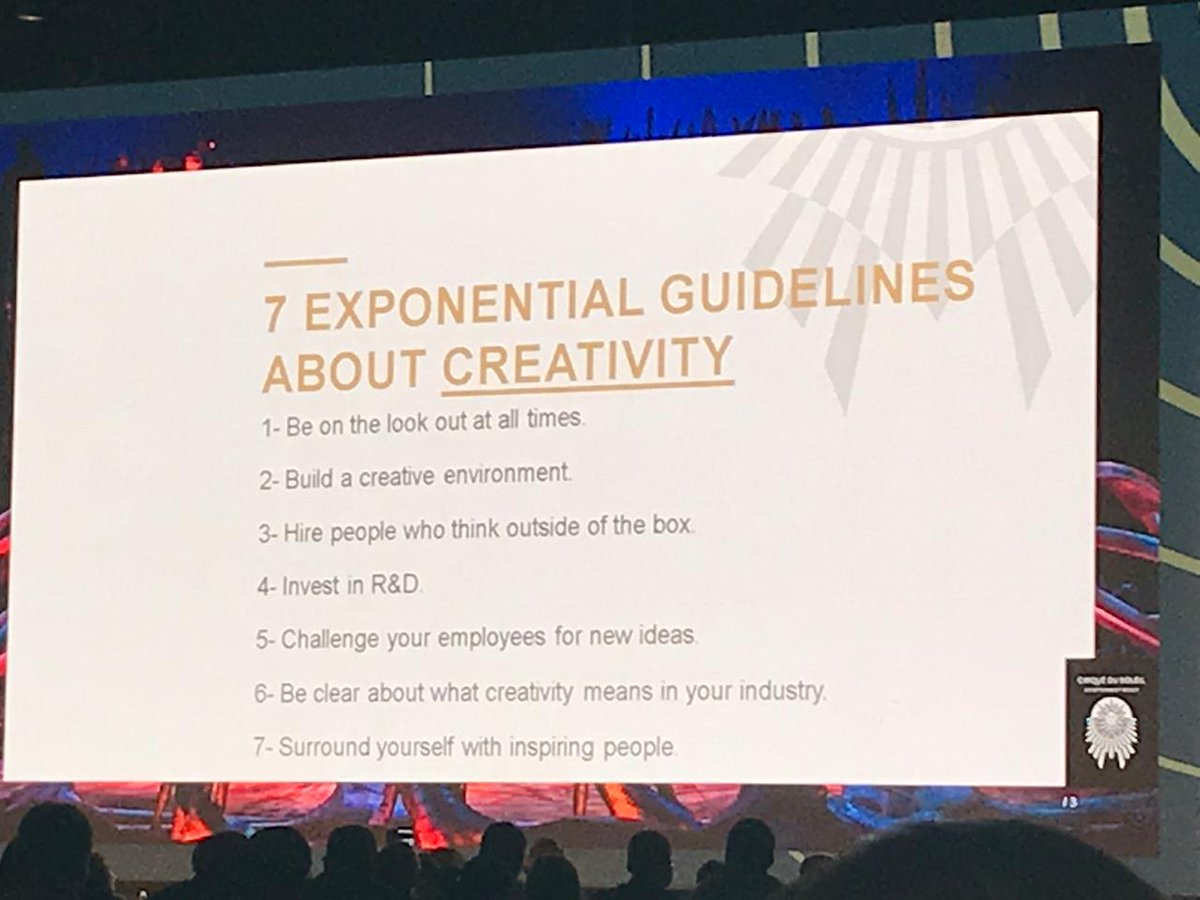 rocyvasquez's tweet photo. Cierre del #WBFLima con Daniel Lamarre, CEO del Cirque du Soleil, quien nos habla sobre creatividad. En síntesis siempre hay que soñar en grande, tomar riesgos, sorprendernos, emocionarnos y sobre todo nutrir la creatividad. @daniellamarreflash @wobi_es https://t.co/qeQ1D4NPzF