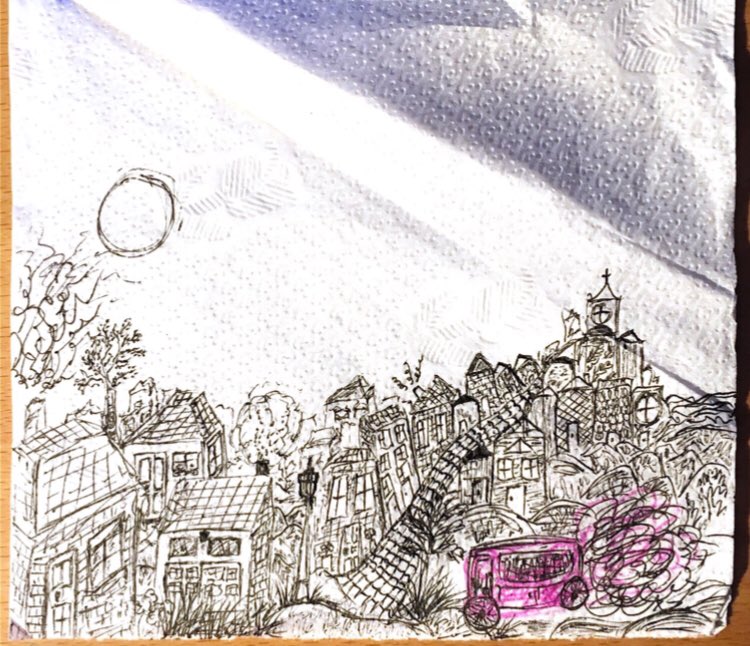 ArtLover @TopArtNews (@topartnews) on Twitter photo OLD TOWN :: Minimalistic #Artwork Sketch by our 12 y.o. #artist <a href="/TopArtNews/">ArtLover @TopArtNews</a>
Materials: paper napkin and pen🖊 OLD TOWN :: Minimalistic #Artwork Sketch by our 12 y.o. #artist <a href="/TopArtNews/">ArtLover @TopArtNews</a>
Materials: paper napkin and pen🖊