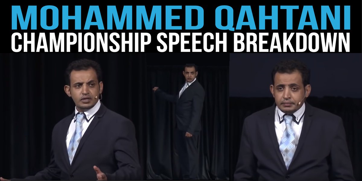 TacticalTalks's tweet photo. In-depth speech breakdown &amp; analysis of the 2015 Toastmasters Champion of Public Speaking, Mohammed Qahtani. Discover what goes into a championship speech! https://t.co/F1uErICyQU #toastmasters #publicspeaking https://t.co/iDpKPOf19o