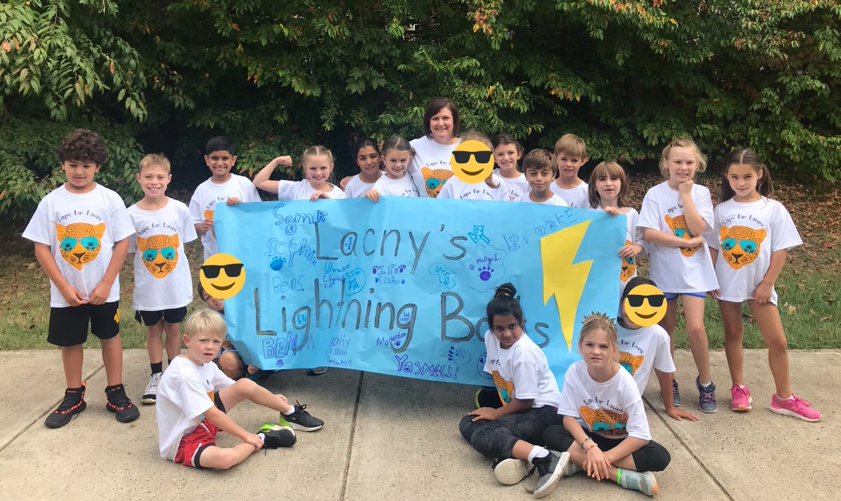 Mrs_Lacny's tweet photo. Great day for a fun run! Lacny’s Lightning Bolts are ready  for Laps for Lowes! #spottedatLowes https://t.co/ItjCGsB6Kv