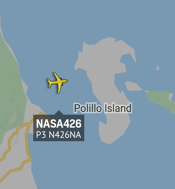 is_keelu's tweet photo. NASA 
Lockheed P-3B Orion
(Airborne Laboratory)
Spotted off the coast of Polillo Island, in the #Philippines 

#NASA426 #N426NA #Planespotting #Planespotter #aviation #Planespotters #Aircraft #RadarSpotter https://t.co/2aAkQflXQy