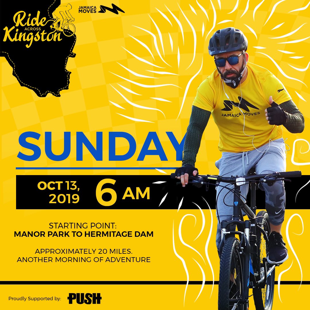jamaica_moves's tweet photo. Are you ready to RIDE? 🚲 Gear up for our next #RideAcrossKingston from Manor Park to Hermitage Dam.
🗓 Oct 13th
⌚ 6AM
📸 @pushitja
#PushMagazine #JamaicaMoves #RideAcrossKingston #RideWithUs #Cycling #FItness #RideABike #Exercise https://t.co/nrk7Xbahnb