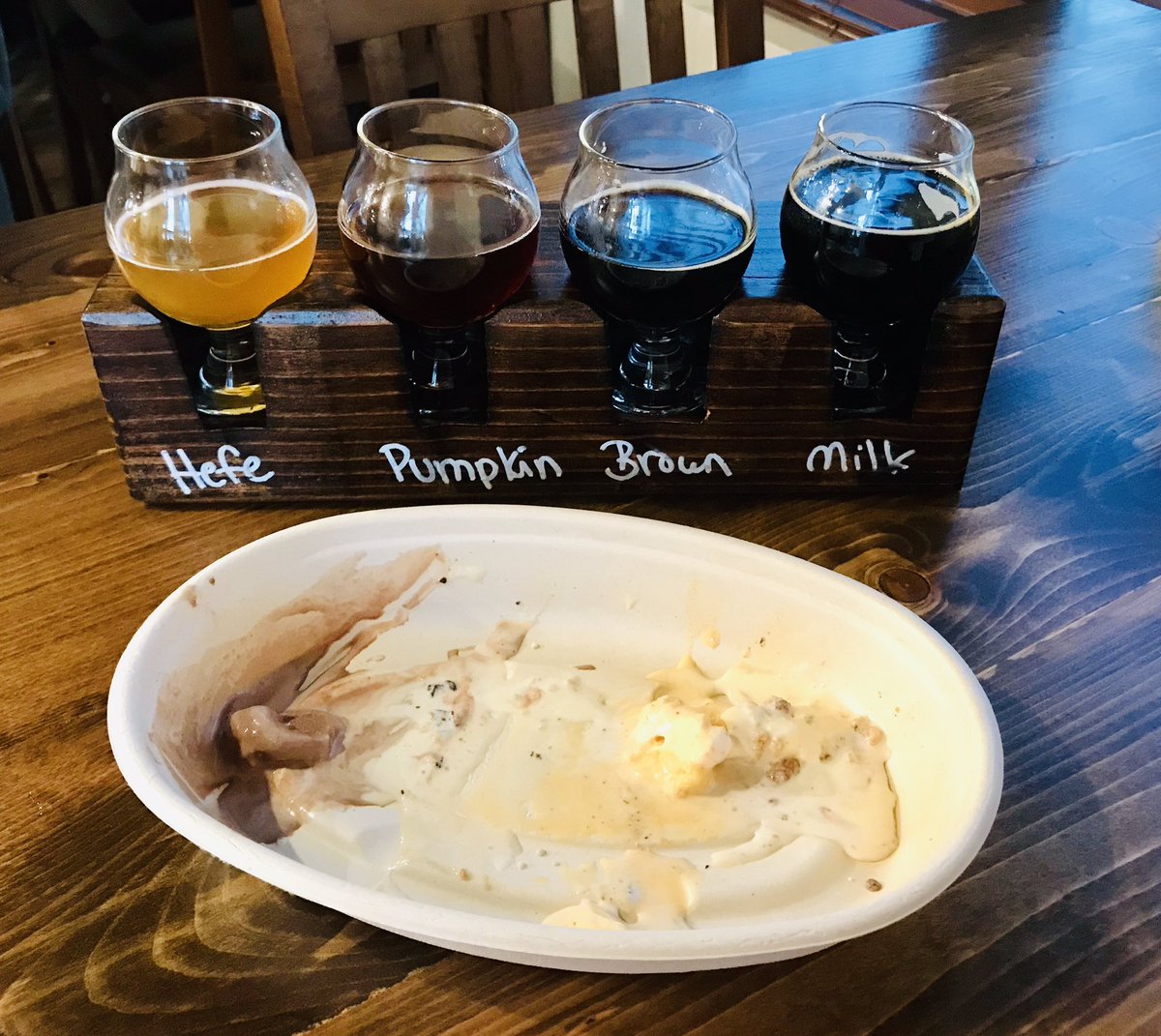 Indybeersleuth's tweet photo. Wow! The @GuggmanHausBeer and BRICS beer and ice cream pairing was spectacular, with proceeds benefiting the Flanner Farms feed program! #IndyBeerWeek. https://t.co/ct61nravHu