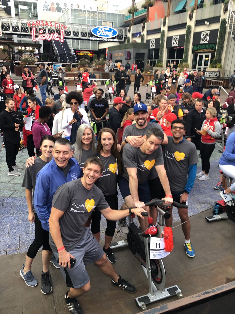 Ward Family Heart Center Children’s Mercy team is rocking #KCCycleNation
