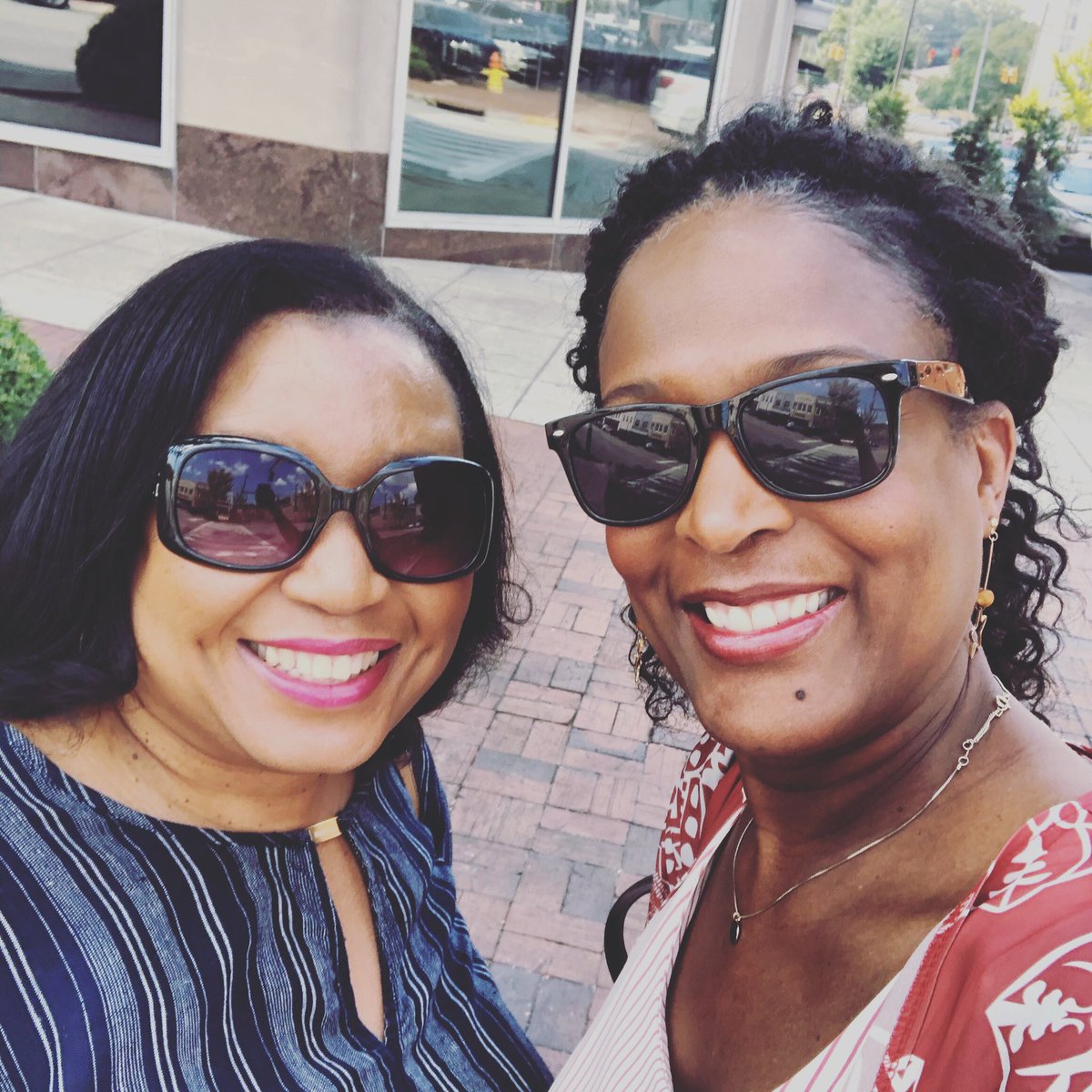 DrPatSanders1's tweet photo. Joan Williams and I chilled out for lunch today. We work hard, so we deserve a break every now and then. #workpartners #sisterfriend #confidants #blackwomen #highereducation https://t.co/0wZPNNlkRH