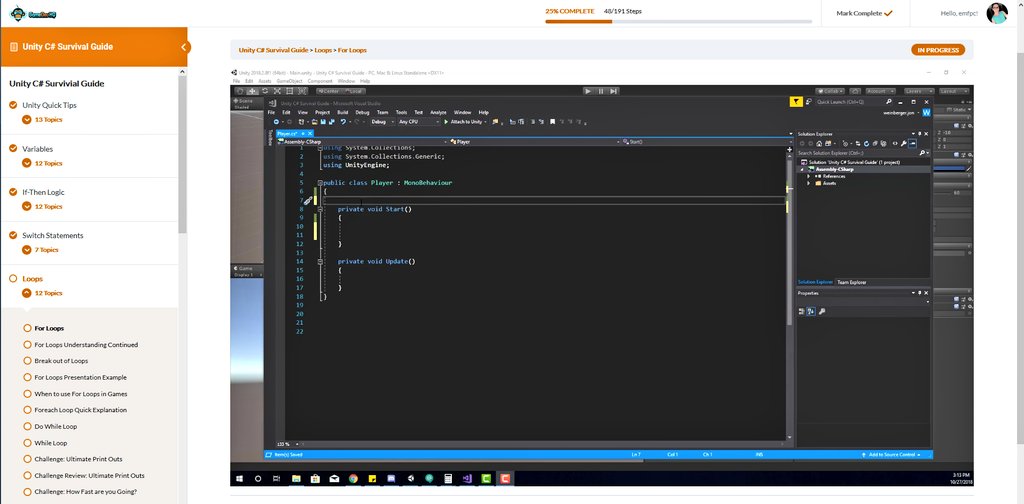 RehtseStudio's tweet image. Mastering my #csharp 😎👩🏽‍💻
--
@GameDevHQ 
#gamedevhq #indiedev #indiegames #unity #freelancer