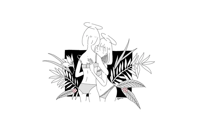 #天使の日
過去絵。みんな目を閉じてる。 