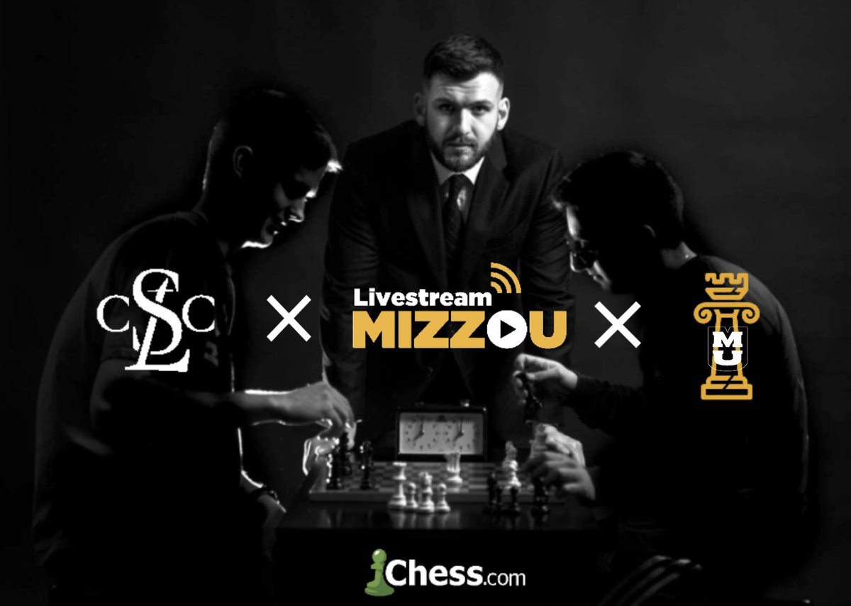 We are pairing with <a href="/STLChessClub/">Saint Louis Chess Club</a>, <a href="/chesscom/">Chess.com</a>, and <a href="/MizzouChess/">Mizzou Chess</a> to bring the Midwest Collegiate Chess Championship to you LIVE! Check it out: twitch.tv/chesscomevents…