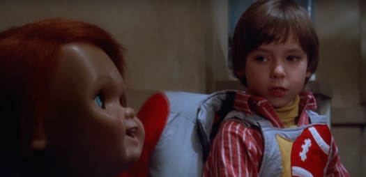 CHILD'S PLAY (1988) dir. Tom Hollandslasher // a single mother buys her son a doll for his birthday, not knowing that the doll is possessed by the soul of a serial killer.