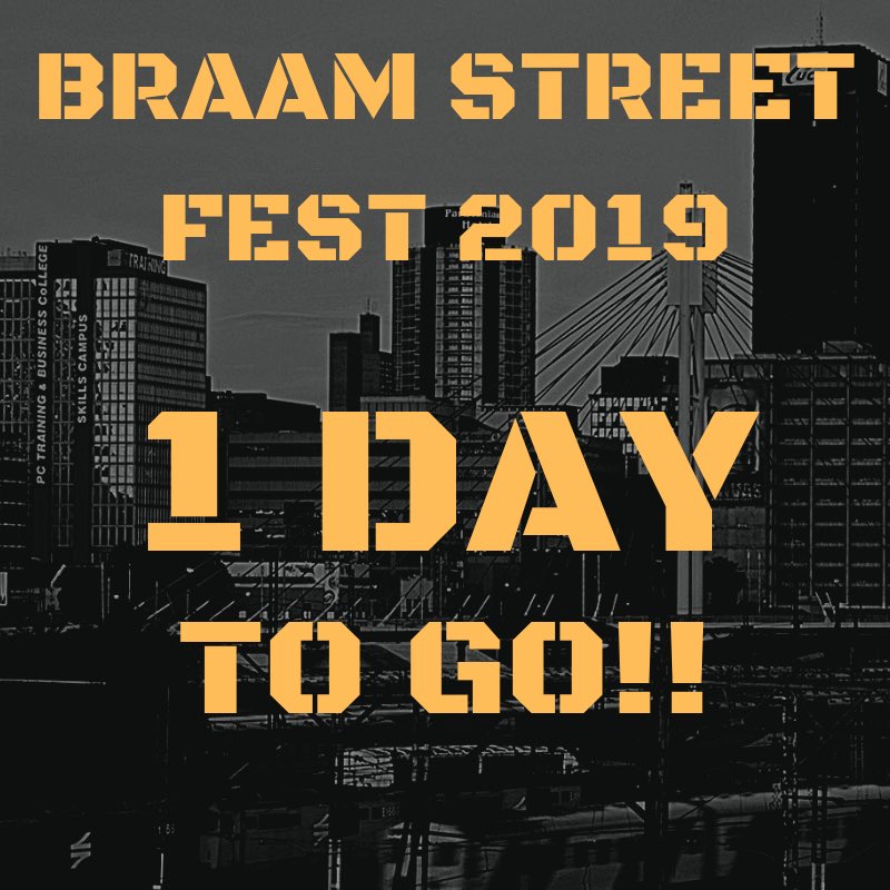 Braam_Fest's tweet photo. 1 Day left before the big day!!!🕺🏾🙆🏾‍♂️🔥Is your outfit ready??📥#braamfest2019 https://t.co/H7MufZg4aW