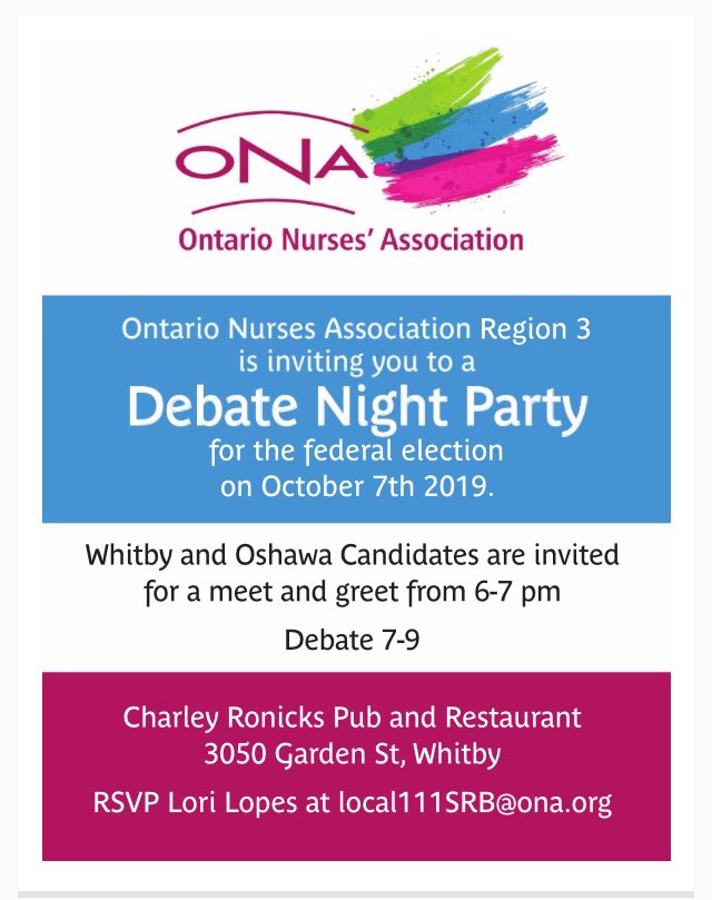 voterNerd's tweet image. #local51 #local111 #ontarionurses #whitby #oshawa 

Debate night watch party!