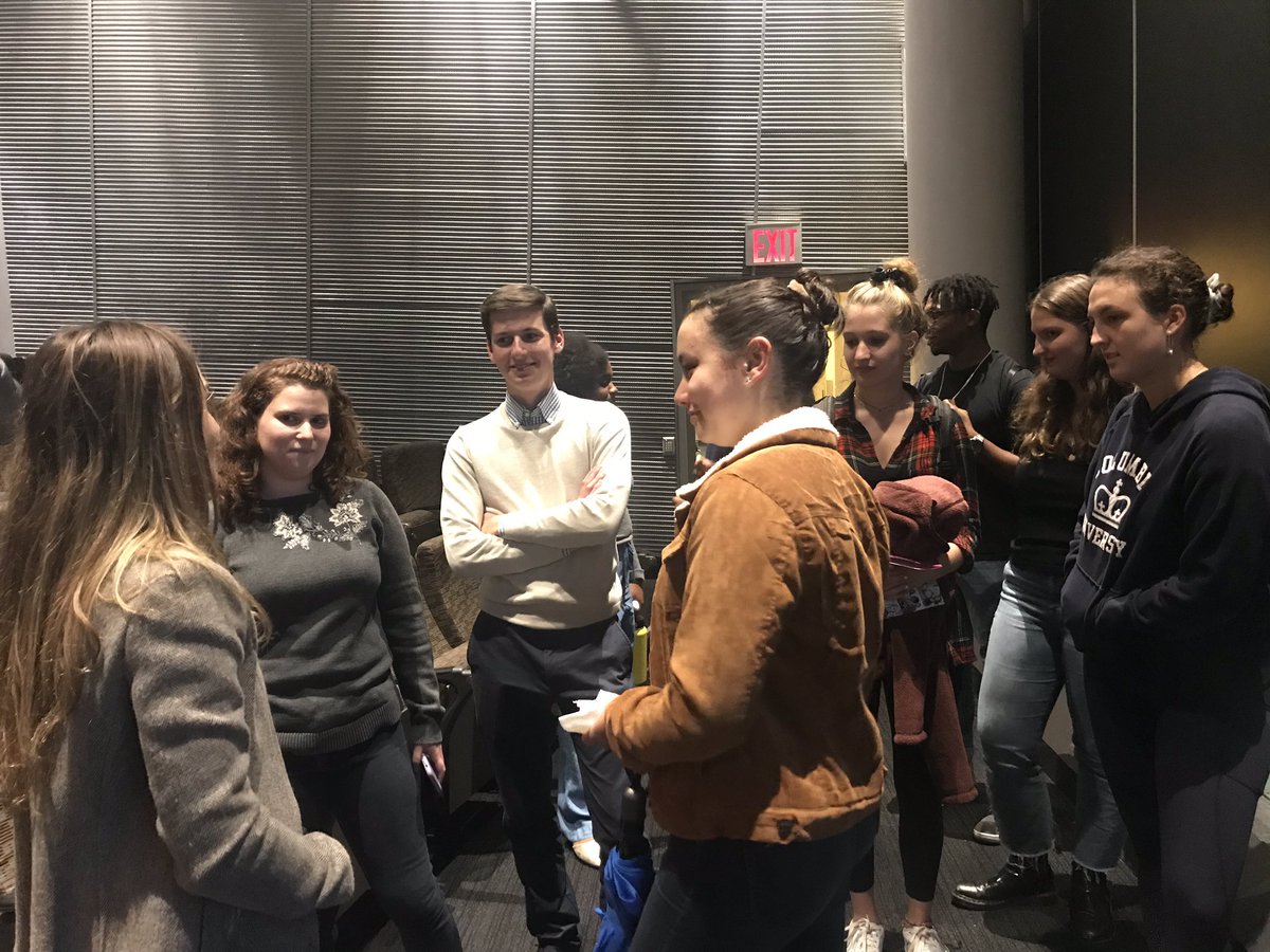 SenatorBiaggi's tweet photo. Excited to be speaking with students this evening at @Columbia in celebration of #VotingWeek ✔️🗳 Don’t forget, early voting begins October 26th through November 3rd! https://t.co/9iSXzFk5IK