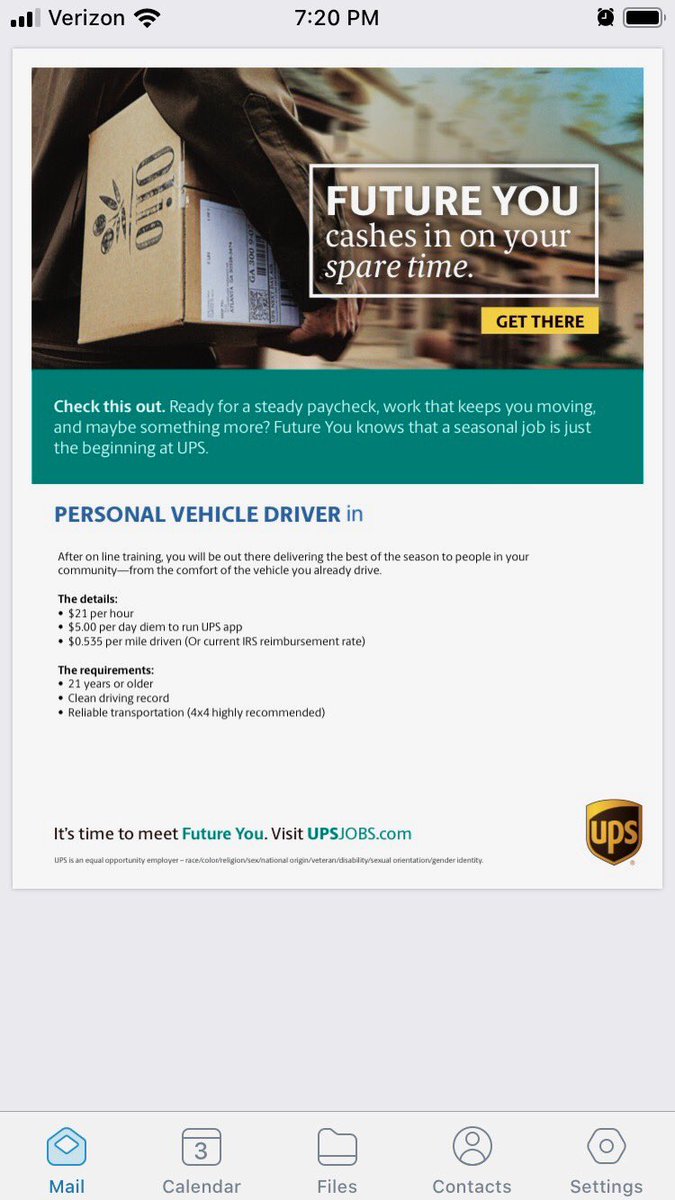 Everyone should re-tweet this! I love the slogan here because it’s true! Check out all the opportunities <a href="/UPSjobs/">UPS Jobs</a>.com and sign up today! There are great ways to earn 💵 for the holidays! <a href="/JohnVPeters/">John V. Peters</a> <a href="/NP_UPSers/">Northern Plains</a> <a href="/HrPlains/">Northern Plains UPS HR</a> <a href="/Stephanie_Dex/">Stephanie Dexter</a> <a href="/twitaguilera/">ANTHONY AGUILERA</a> <a href="/MondoSaucedo/">Armando Saucedo</a> <a href="/jens4hd03/">Jenny Pollreis</a>