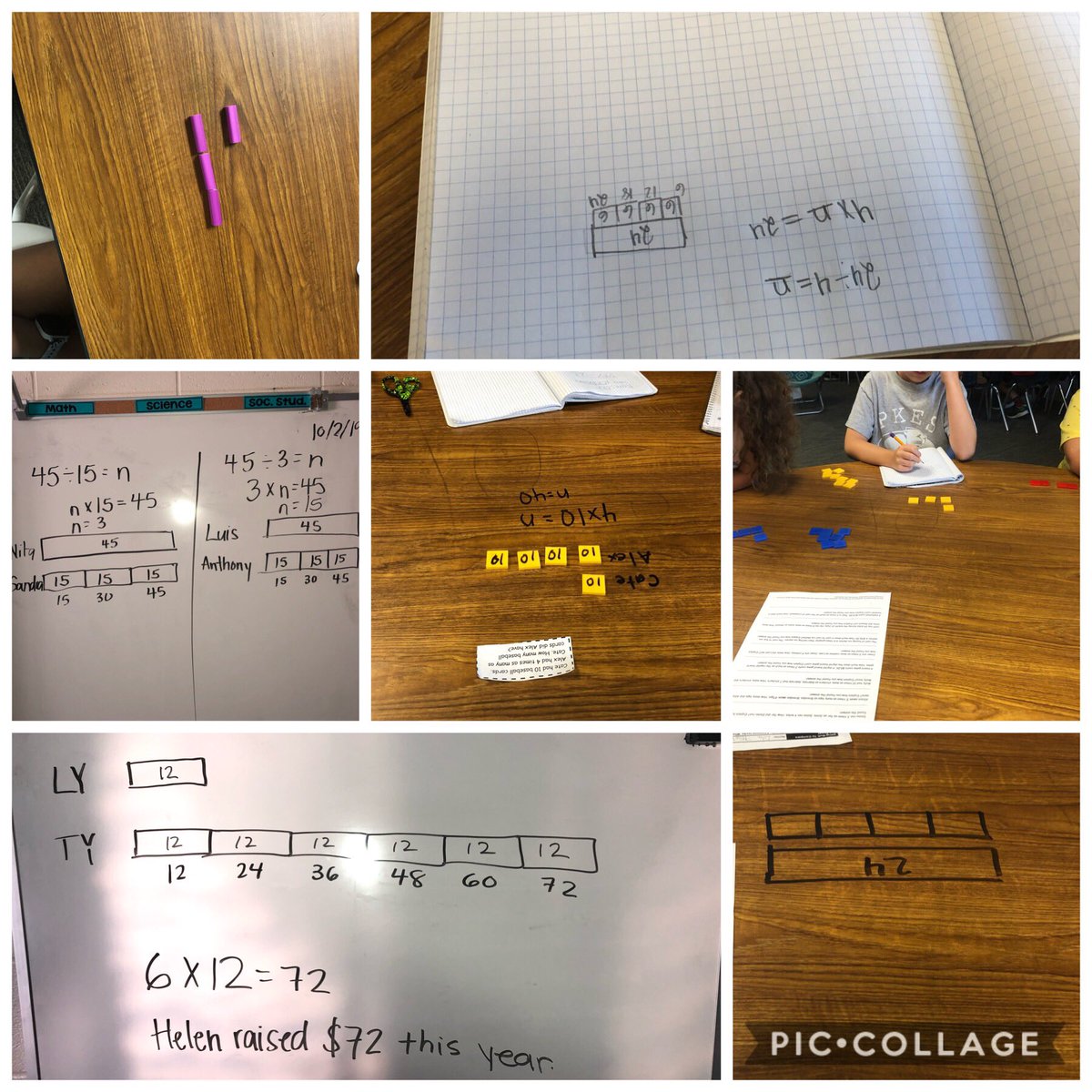_bowtieteacher_'s tweet image. This week, we’ve been working hard to visually represent multiplicative comparisons using visual representations, equations, and a variety of math tools. #PanthersEngaged #VisualMathematics #BuildMathMinds