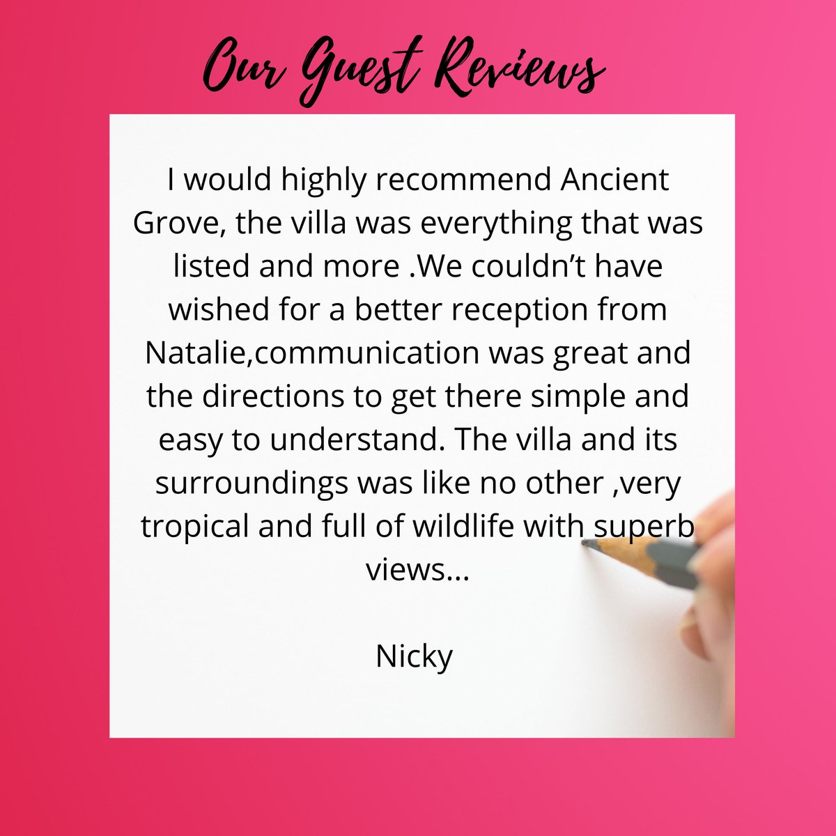 StarlightPrope1's tweet photo. Earlier this year, some of the properties we manage transitioned to Airbnb plus and this is what some of our guests have to say.
#starlightpropertyservices 
#barbados 
#airbnb 
#holidayrental 
#Villa https://t.co/eiMqYXdETO